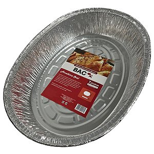 Assadeira Bandeja De Aluminio Oval 7500ml Descartavel