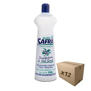 Caixa 12 Álcool Gel 70º 500G