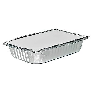 Bandeja de Alumínio com Tampa 250ml Descartável