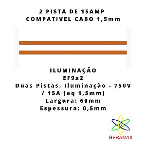 ELETROFITA 2 PISTA 15A - 9.9 - ILUMINACAO