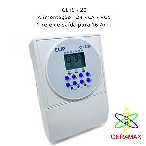 INTERRUPTOR HORARIO CLTS-20 1R  24VCA/VCC - CLIP