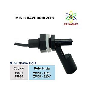 MINI CHAVE BOIA 1,5A - ZPC5 - 220VCA - JNG