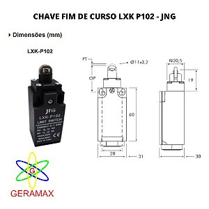 CHAVE FIM DE CURSO LXK P102 - JNG