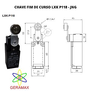 CHAVE FIM DE CURSO LXK P118 - JNG