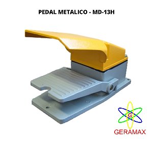 PEDAL SIMPLES C/ PROTECAO - 1NA+1NF - MD-13H - JNG
