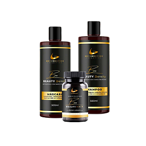 Kit Be Beauty de Crescimento e Fortalecimento Shampoo, Máscara e Cápsulas