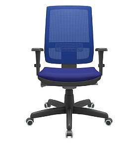 Cadeira Brizza Presidente Relax Braço 3D Sem Apoio De Cabeça Revestimento Aero Azul