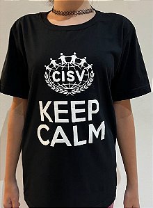 Camiseta Keep Calm desenho concurso 2023