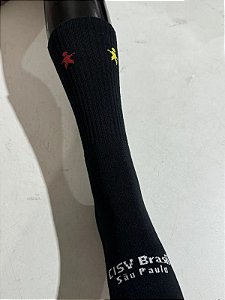 Meias Pretas  com Logo  CISV Colorido