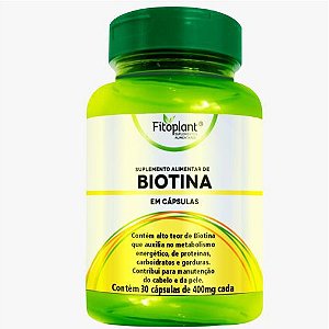Encapsulado de Biotina 380mg (30caps) Fitoplant