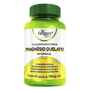 Encapsulado Magnésio Quelato 1450mg (60caps) Fitoplant