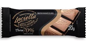Barrinha de Chocolate 70% Cacau Laciella (20g)