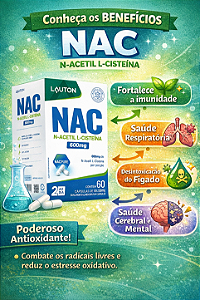 Encapsulado NAC 600mg (60 caps) Lauton