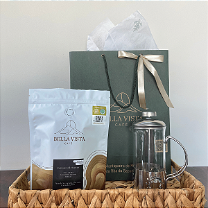 Kit Delicado GRÃO 250g e Prensa Francesa