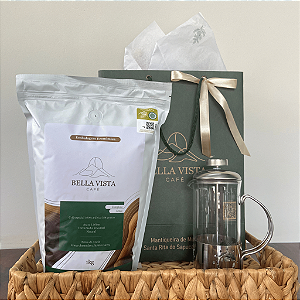 Kit Café Especial 1kg GRÃOS - Complexo e Prensa Francesa