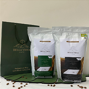 Kit 2 Cafés Especiais 1kg GRÃOS - Delicado e Complexo