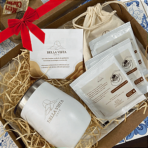 Kit Copo Térmico Bella Vista + Drip Coffee Delicado 5un