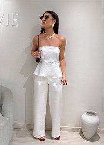 PEPLUM LINHO 100% CELINE