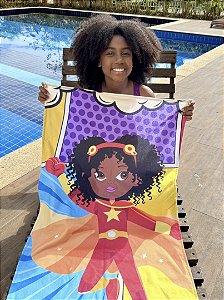 Toalha de banho menina super black