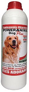 PowerAnimal Dog Plus - Uso Profissional - 2 Litros - c/ Omegas 3,6,7 e 9+Vitaminas A, B, D e E-PROD. NATURAL - CADA 5 Kg - 2 ml. - VALIDADE 2 ANOS - ELES ADORAM !