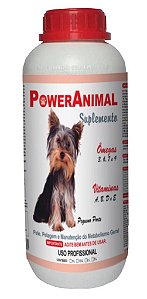 PowerAnimal-Raças Pequenas- Uso Profissional-1 Litro- c/ Ômegas 3,6,7 e 9 + Vitaminas A,B,D e E -PROD. NATURAL - CADA 5 Kg - 2 ml. - VALIDADE 2 ANOS - ELES ADORAM !