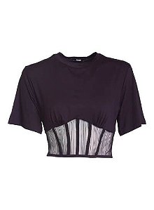 Blusa Detalhe Tule Fórum