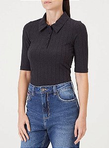 Blusa Polo Canelada Fórum