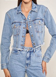 Jaqueta Jeans Desfiada CLC