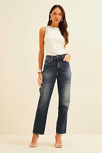 Calça Jeans Nadia Cintura Alta Reta Forum