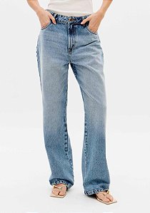 Calça Jeans Reta Super High Lança Perfume