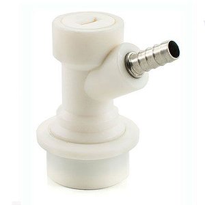 Conector Ball Lock Gas Espigão - Branco