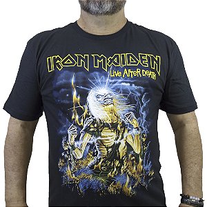Camiseta Iron Maiden Live After Dead