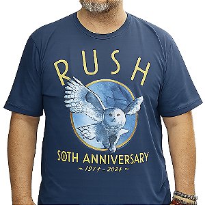 Camiseta Azul Rush 50TH Aniversary