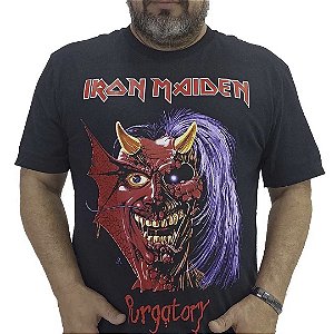 Camiseta Plus Size Iron Maiden Pugatory