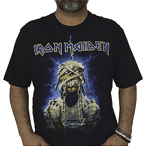Camiseta Plus Size Iron Maiden Powerslave Mod02