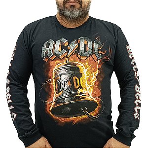 Camiseta Manga Longa AC/DC Hells Bells