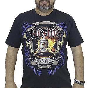 Camiseta Plus Size AC DC Hells Bells