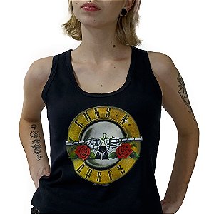 Regata Feminina Logo Guns N Roses