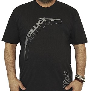 Camiseta Plus Size Metallica Black Album