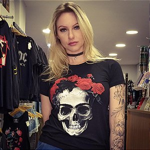 Blusa Feminina Caveira Frida
