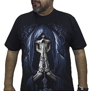Camiseta Caveira Terço