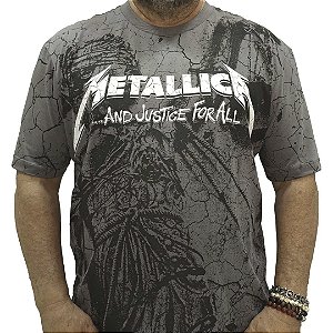 Camiseta Metallica And Justice For All Cinza