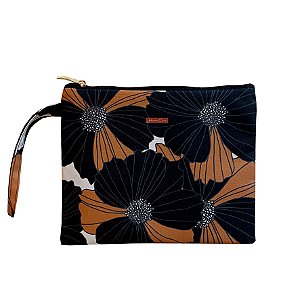 Clutch estampada com alça