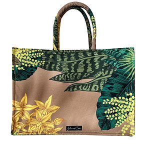 Bolsa Alice - Tote Bag com alça fofinha e ziper