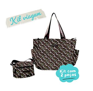 Kit Bolsa com Necessaire de Viagem