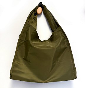 Bolsa nylon verde oliva