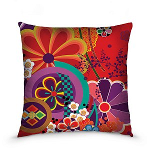 Capa de almofada estampada 45x45cm