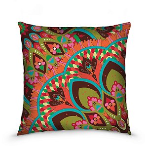 Capa de almofada estampada 45x45cm