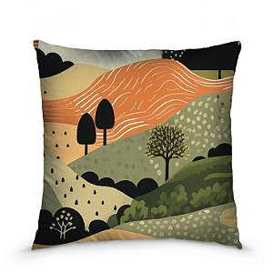 Capa de almofada estampada 45x45cm