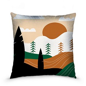 Capa de almofada estampada 45x45cm